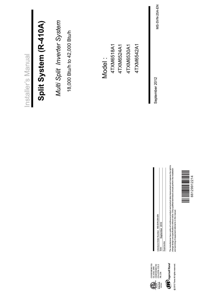 Ingersoll-Rand 4TXM6518A1 Installer manual