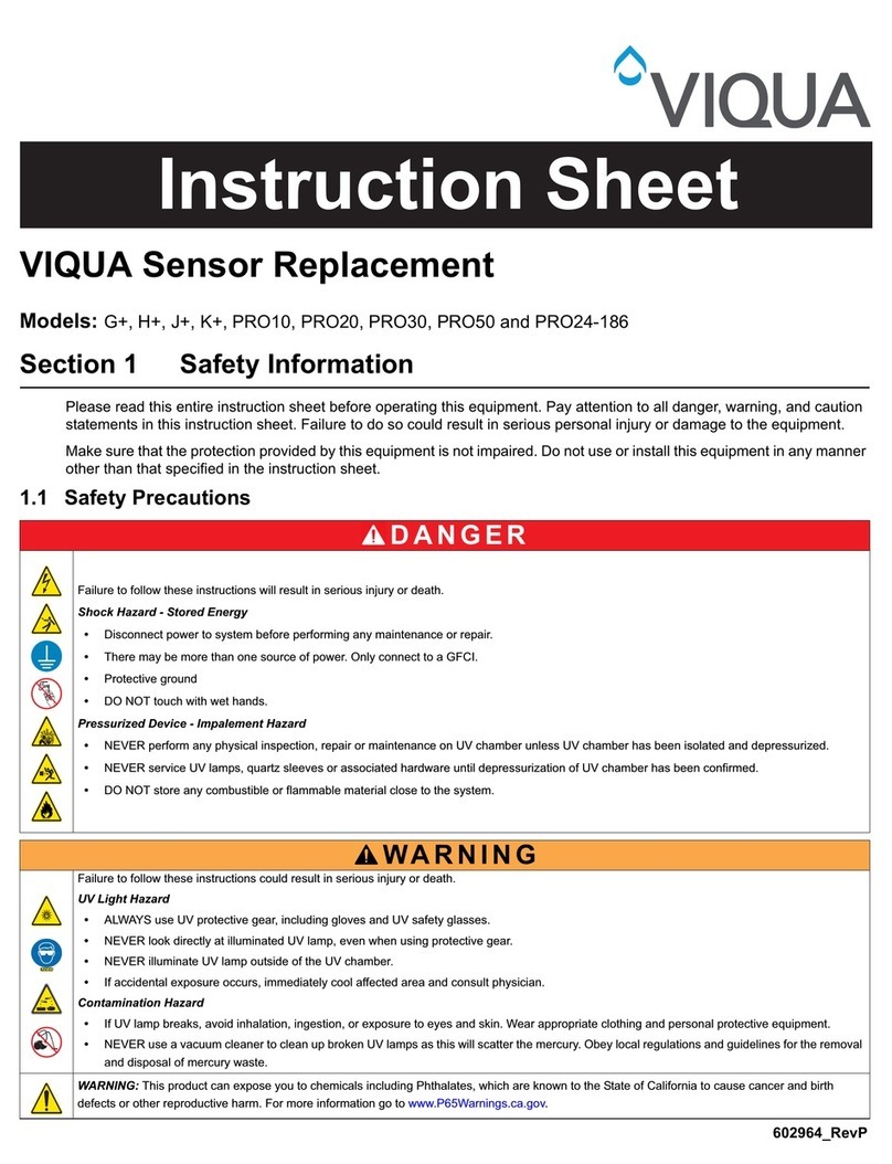 Viqua K Plus instruction sheet