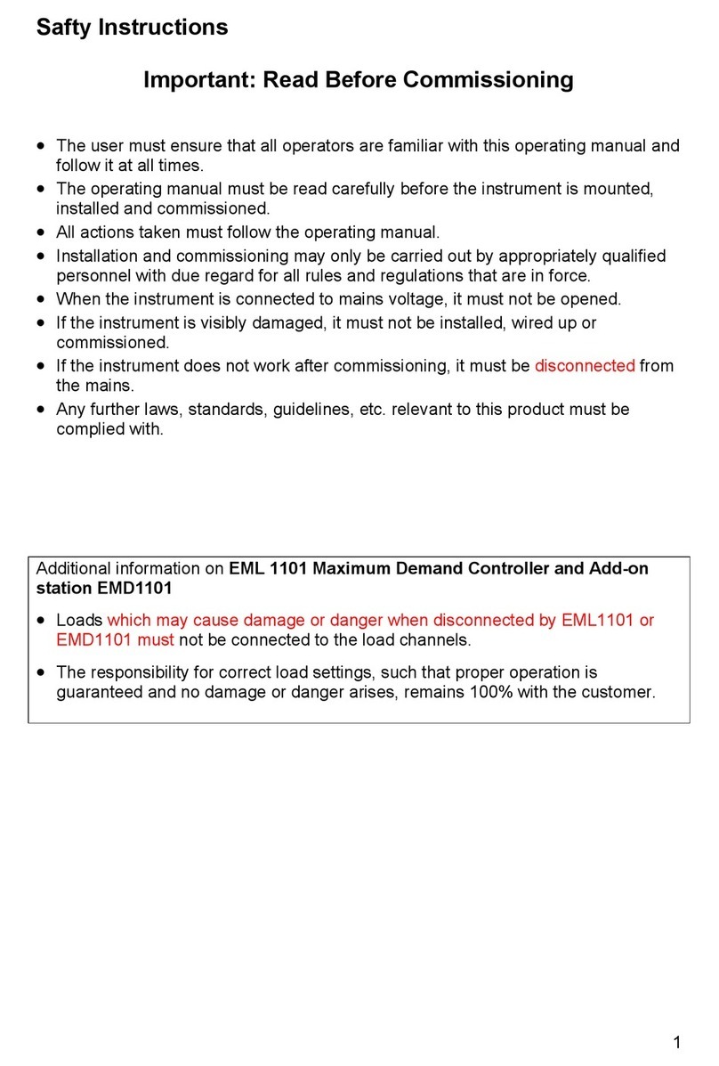 frako EML 1101 operating manual
