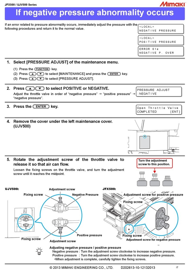 MIMAKI UJV500 Series User manual