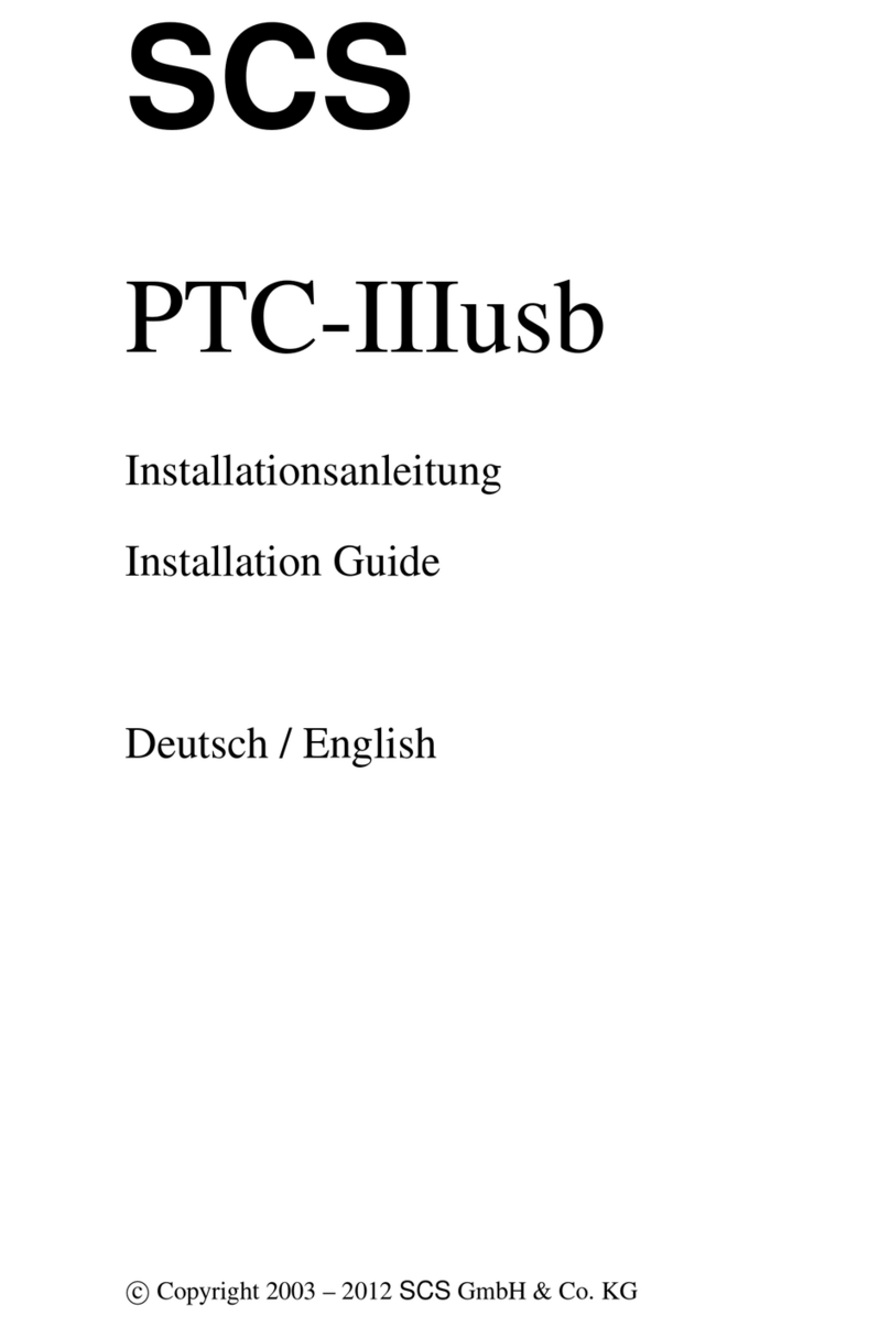 SCS PACTOR III User manual