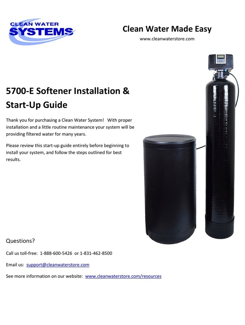 Clean Water Systems Pro-OX 5700-E Installation & start?up guide
