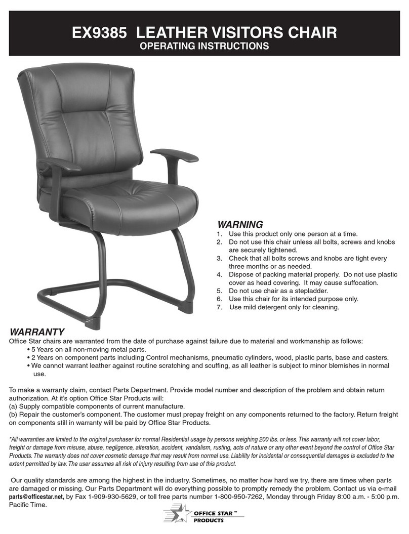 Office Star Products EX9385 operating instructions Office Star Products EX9385 operating instructions