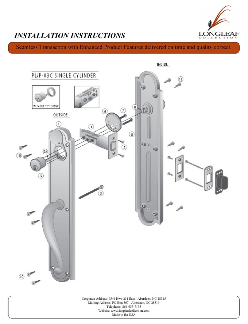 Longleaf Collection PL/P-03C installation instructions
