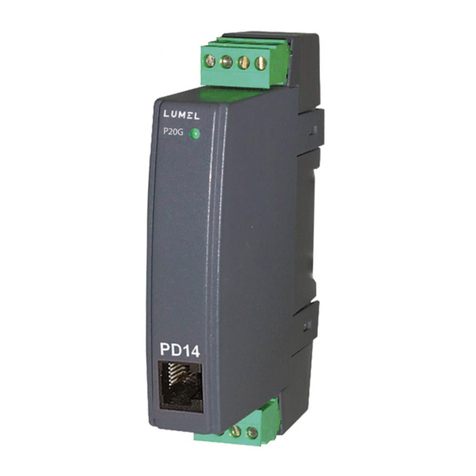 Lumel P20G series User manual