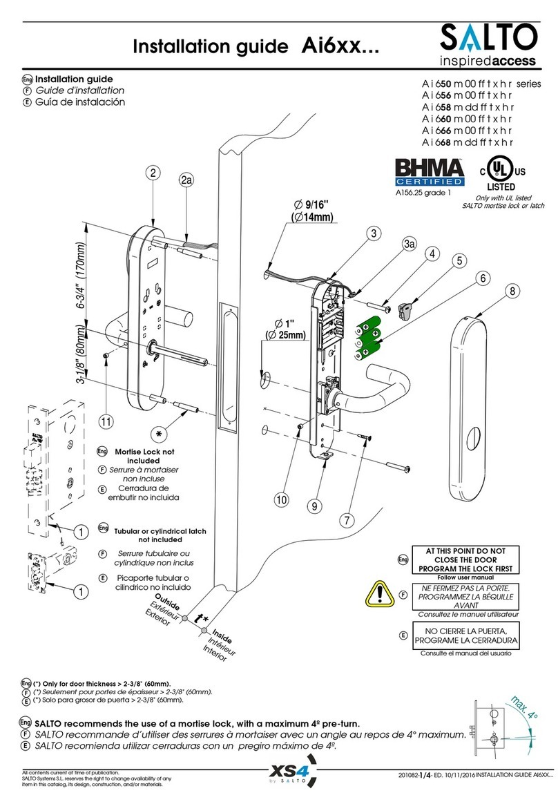 Salto Ai6 Series installation guide