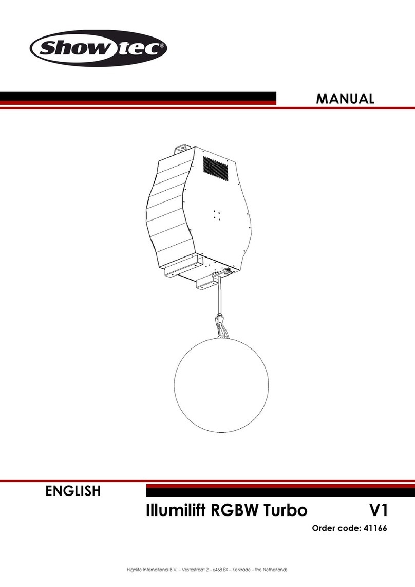 Show Tec Illumilift RGBW Turbo User manual