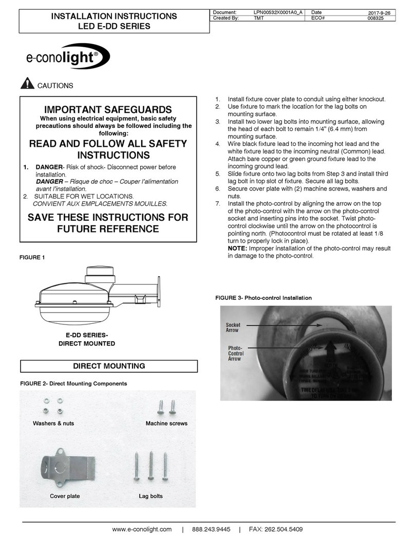 e-conolight E-DD Series User manual
