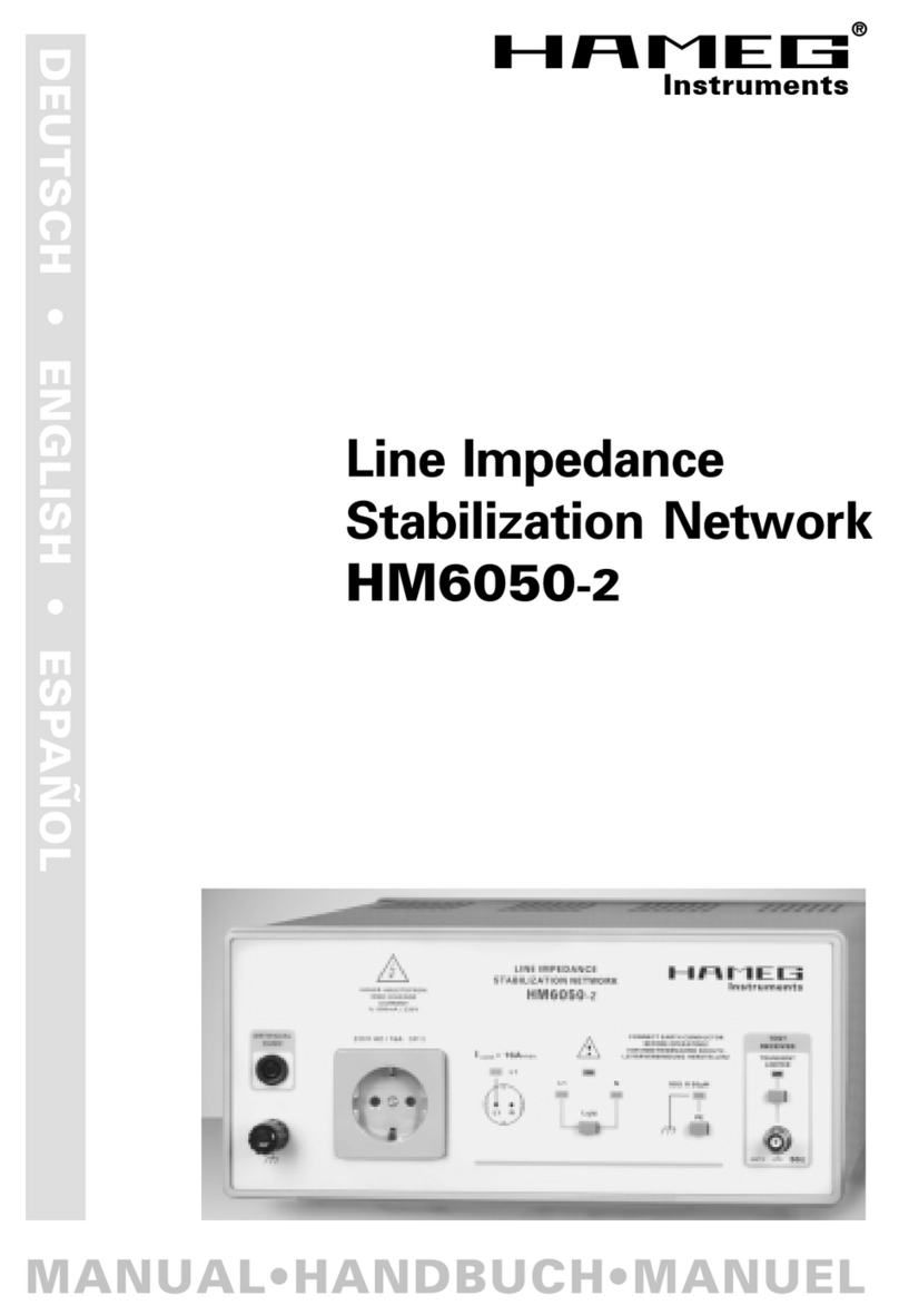 Hameg HM6050-2 manual