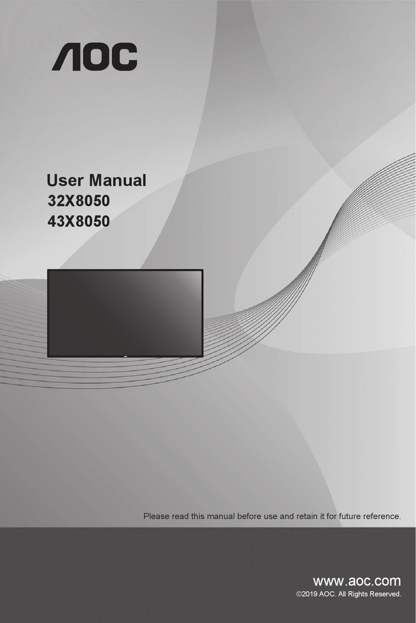 AOC 32X8050 User manual