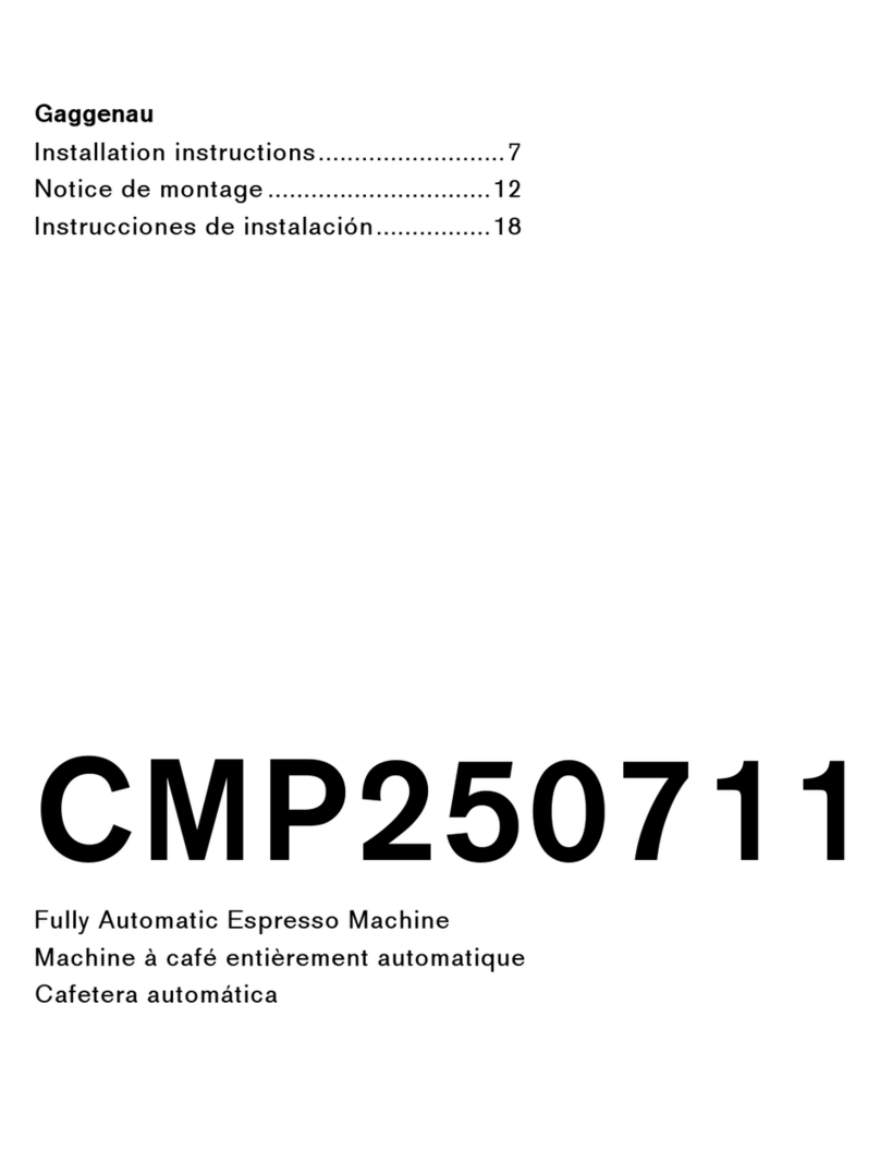 Gaggenau CMP250711 User manual