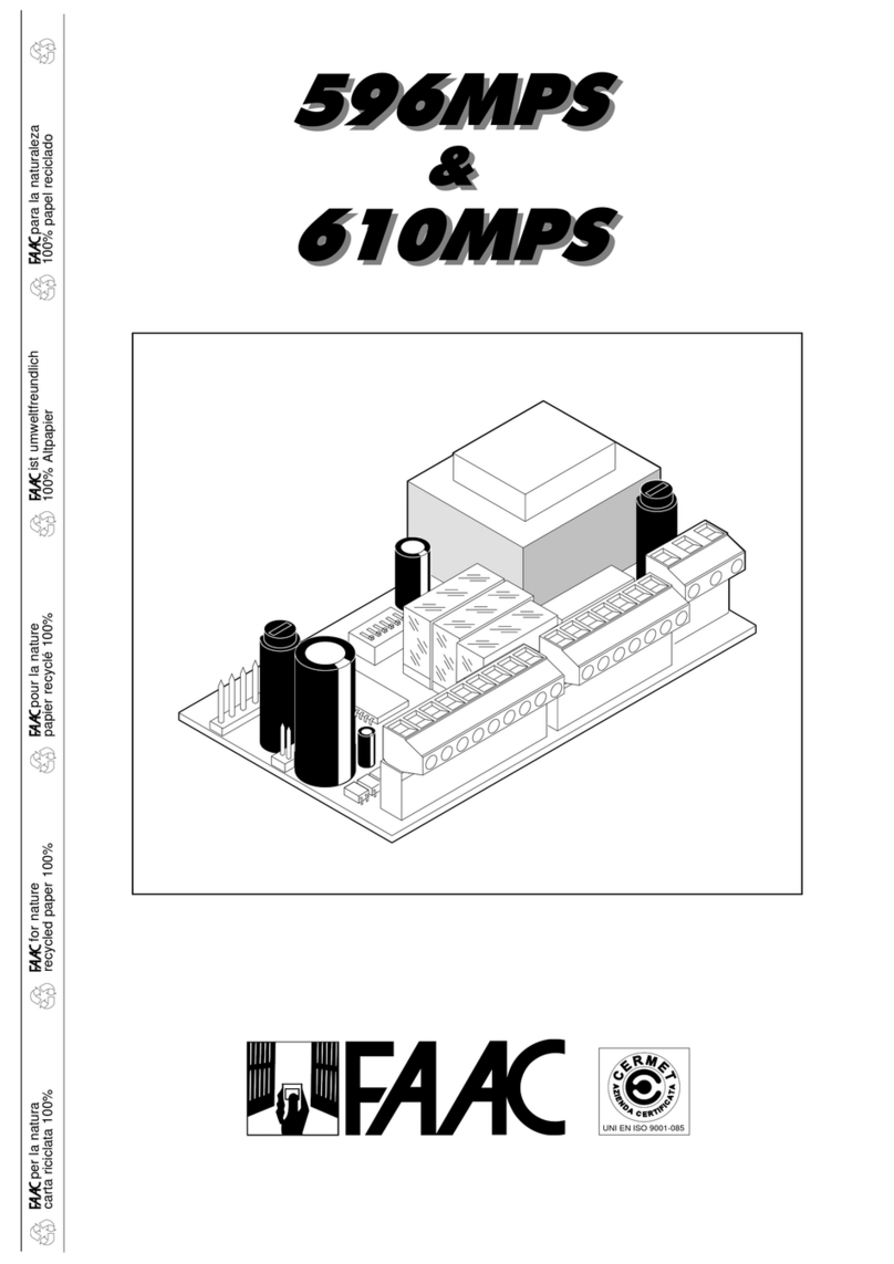 FAAC 596MPS manual