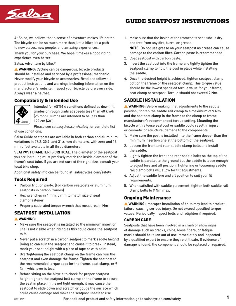 SALSA Guide Seatpost User manual