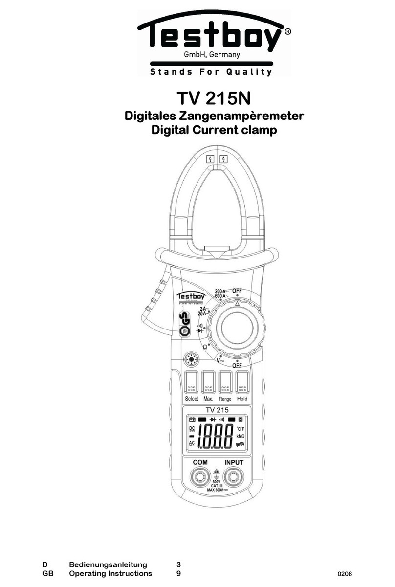 Testboy TV 215N operating instructions