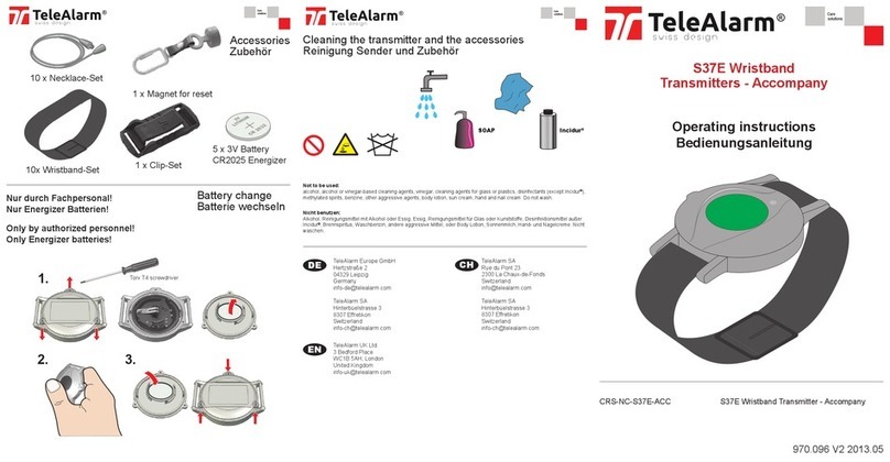 TeleAlarm S37E operating instructions