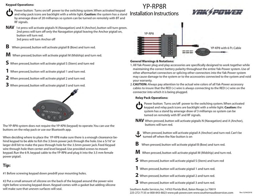 YAK-POWER YP-RP8R installation instructions