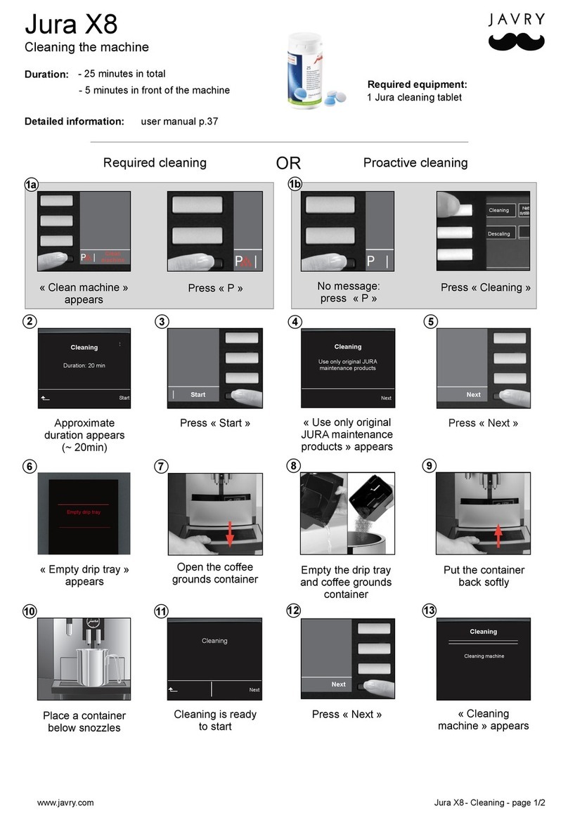 Jura GIGA X8 Professional User manual