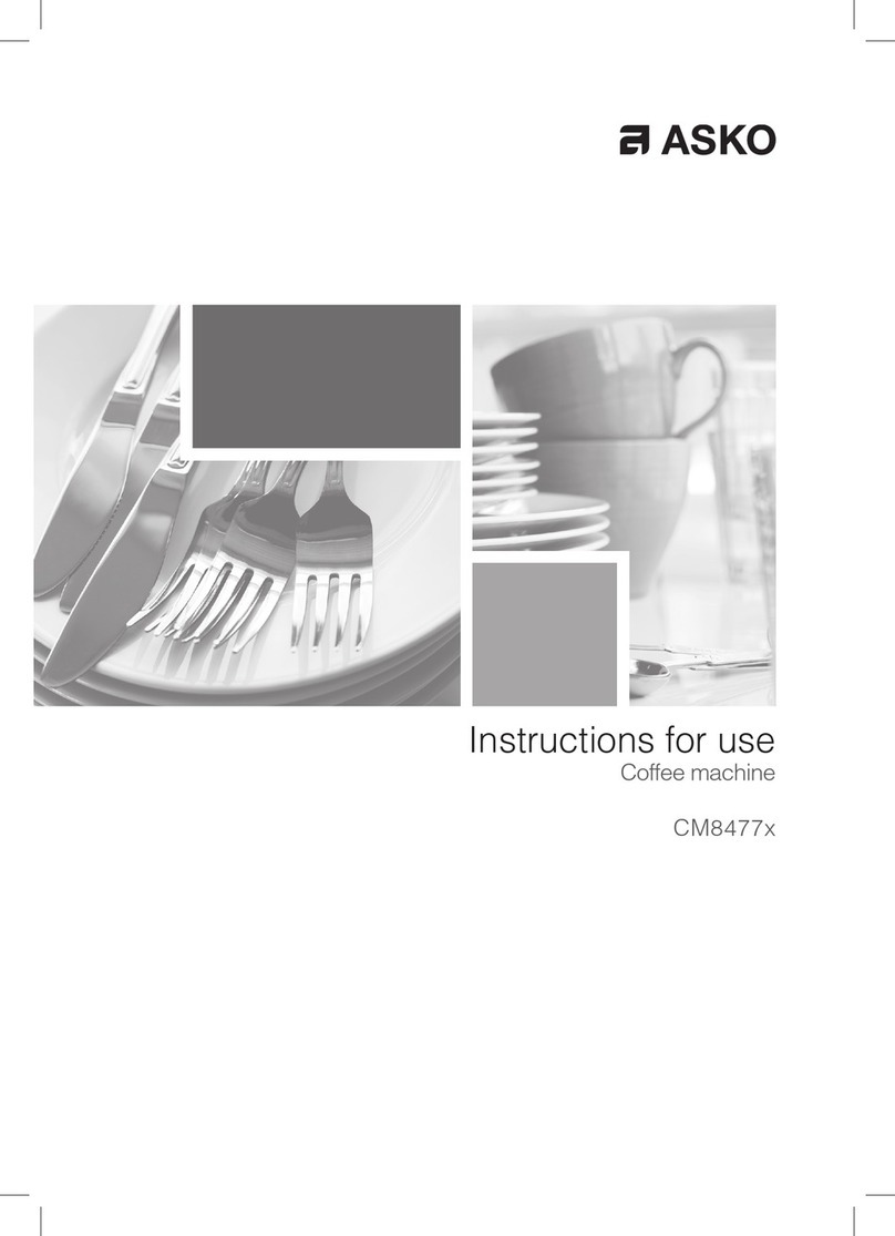 Asko CM8477 Series Instructions for use