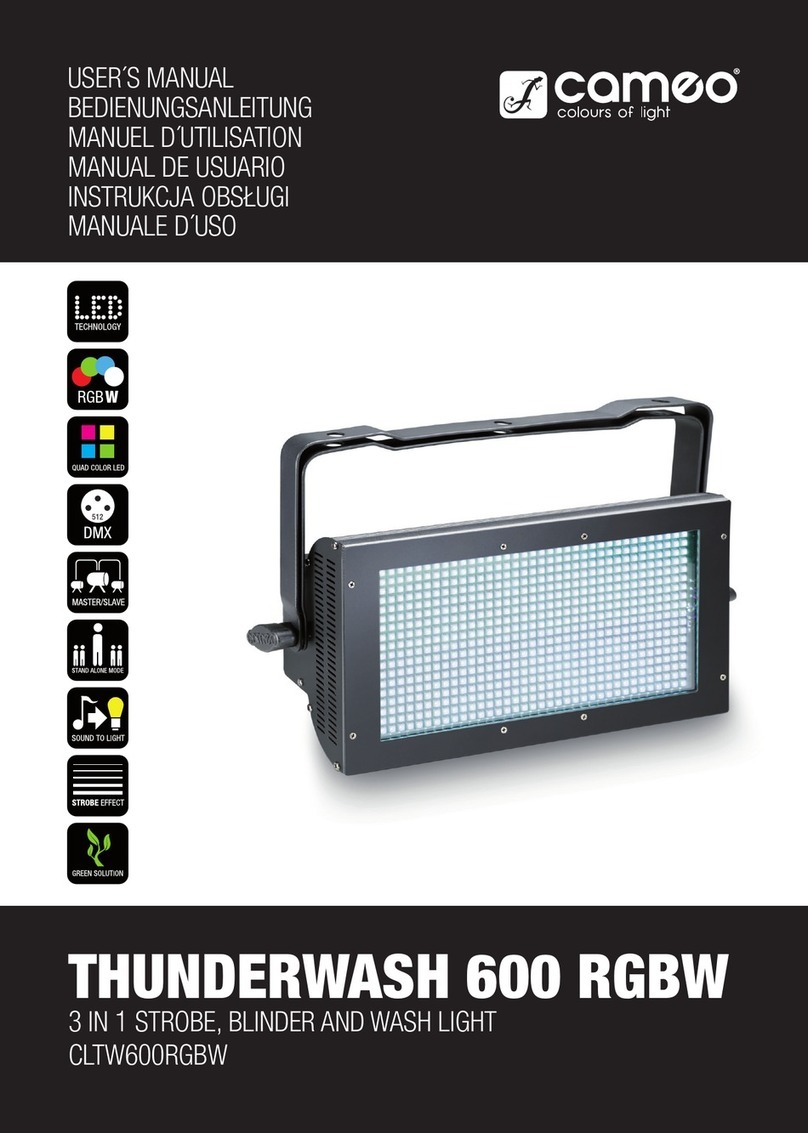 Cameo THUNDERWASH 600 RGBW user manual