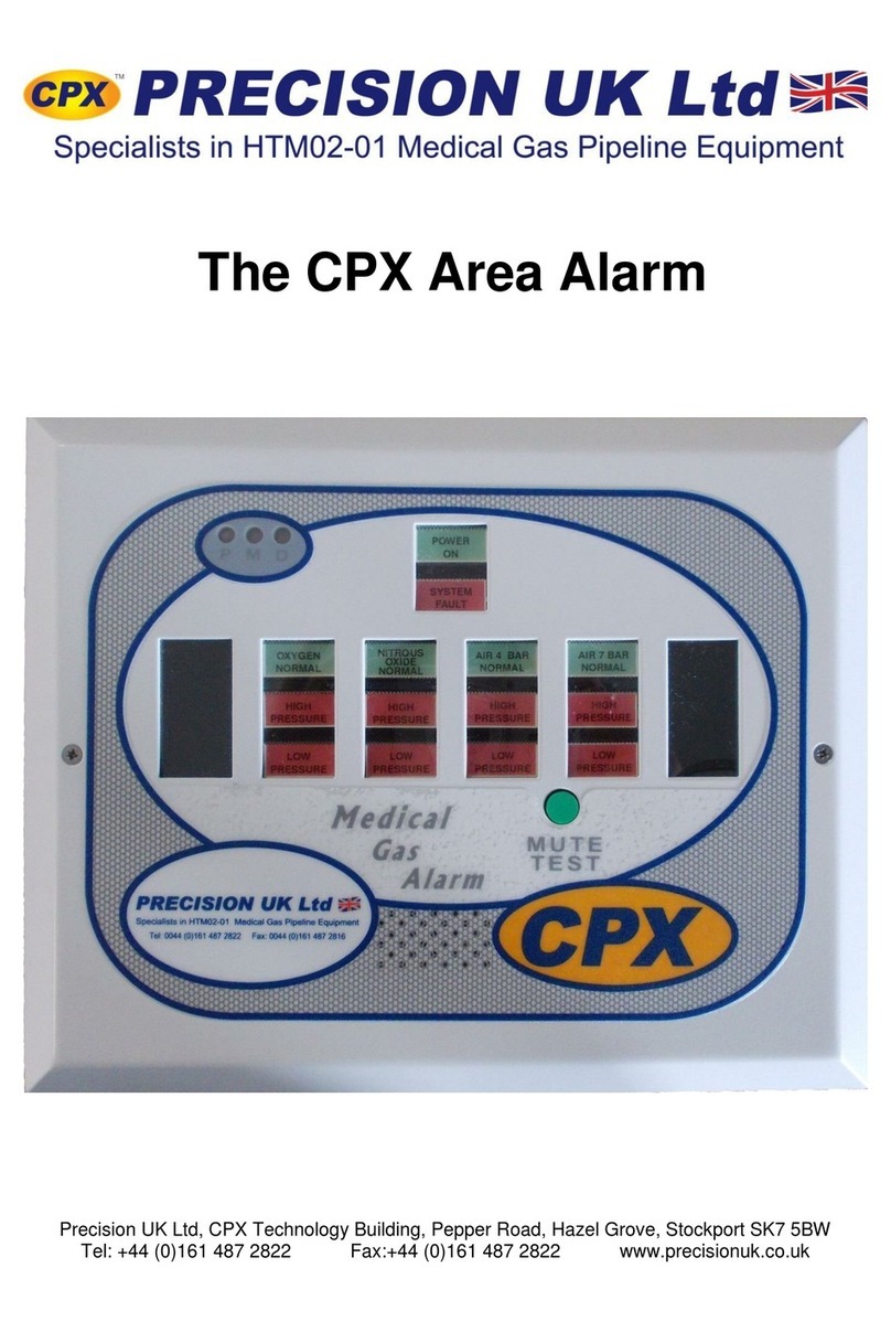 Precision UK CPX-A Area Alarm manual