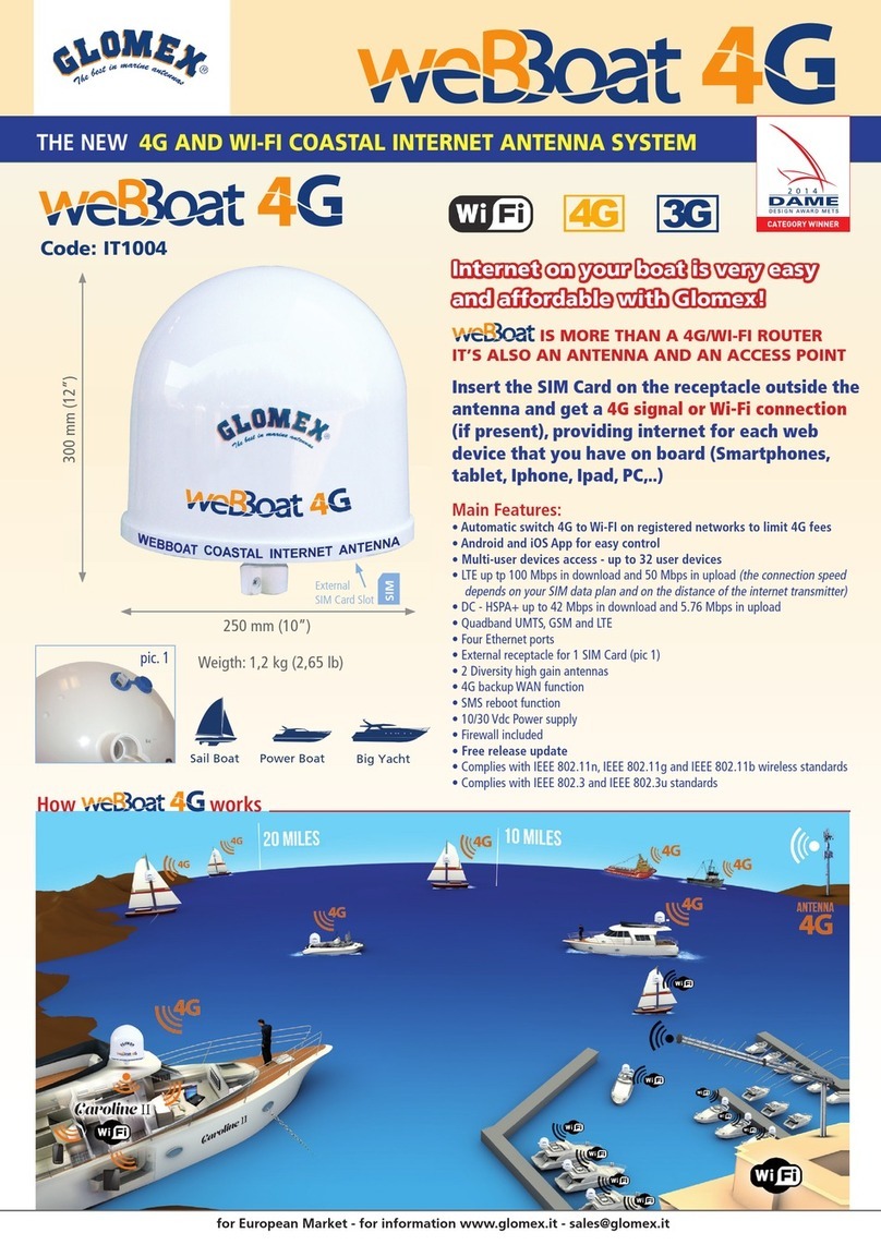 Glomex weBBoat 4G IT1004 quick start guide