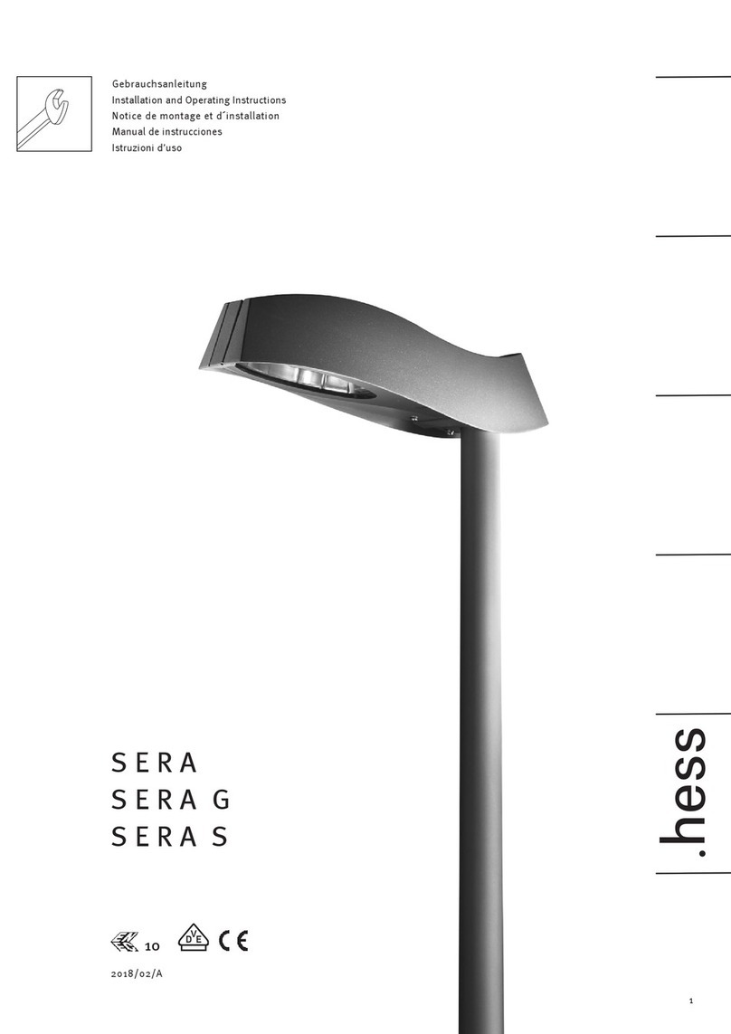 Hess SERA G: SERA S Installation and operating instructions