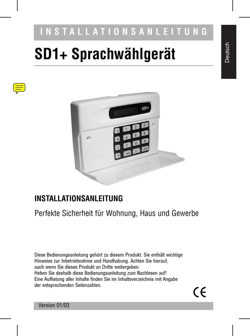 Menvier Security SD1 installation instructions