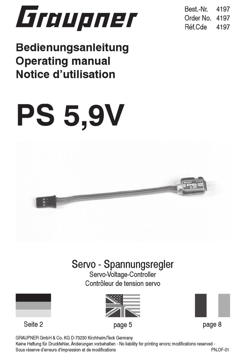 GRAUPNER PS 5,9V operating manual