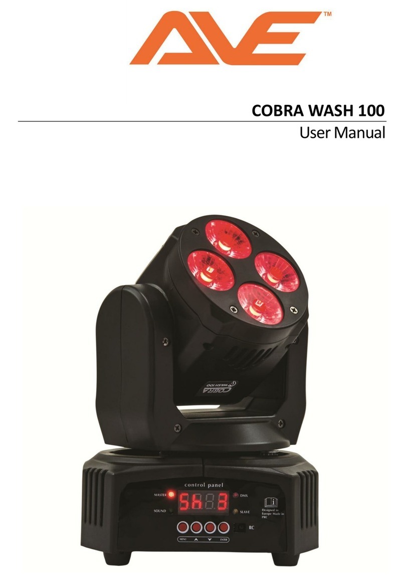 AVE COBRA WASH 100 user manual