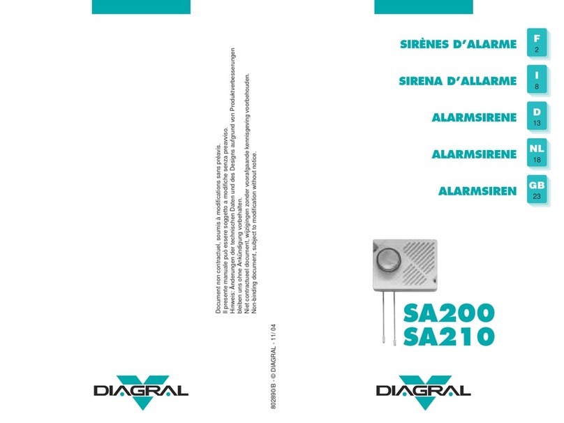 diagral SA200 manual