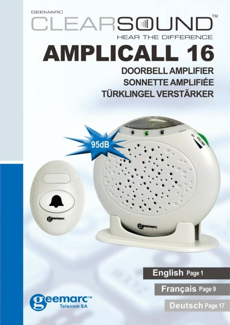 Geermarc CLEARSOUND AMPLICALL 16 User manual
