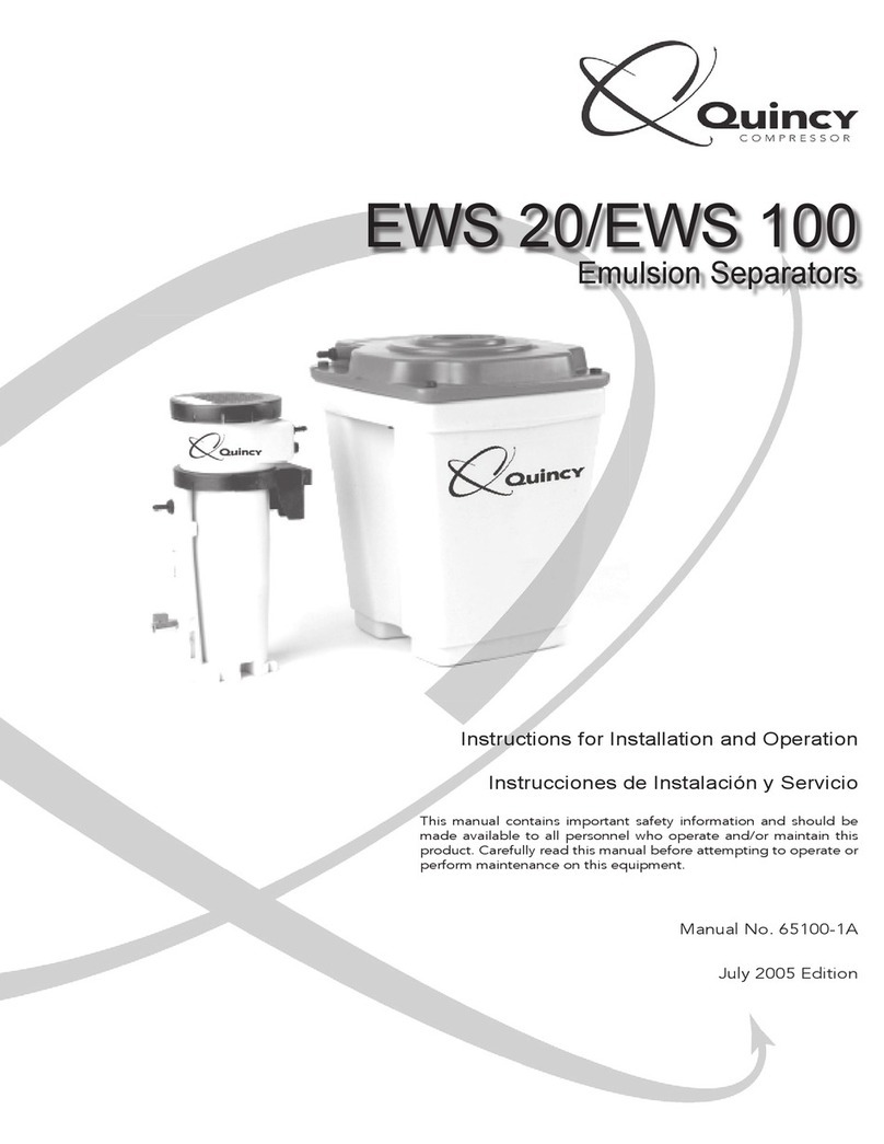 Quincy Compressor EWS 20 User guide