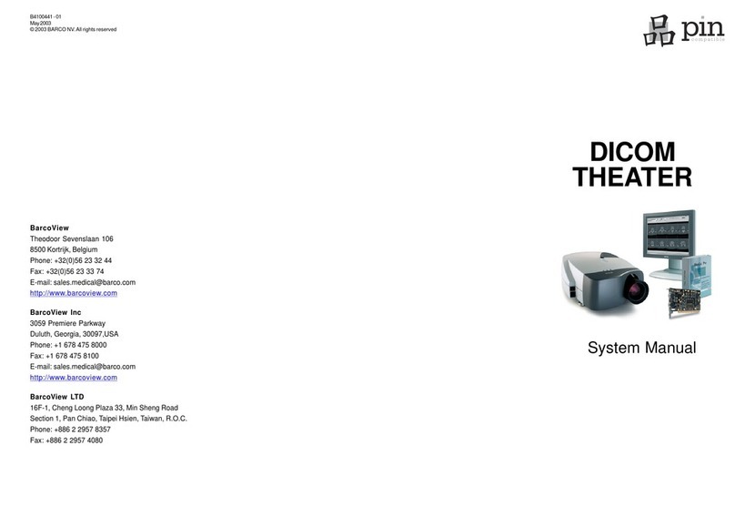 Barco DICOM THEATER System manual