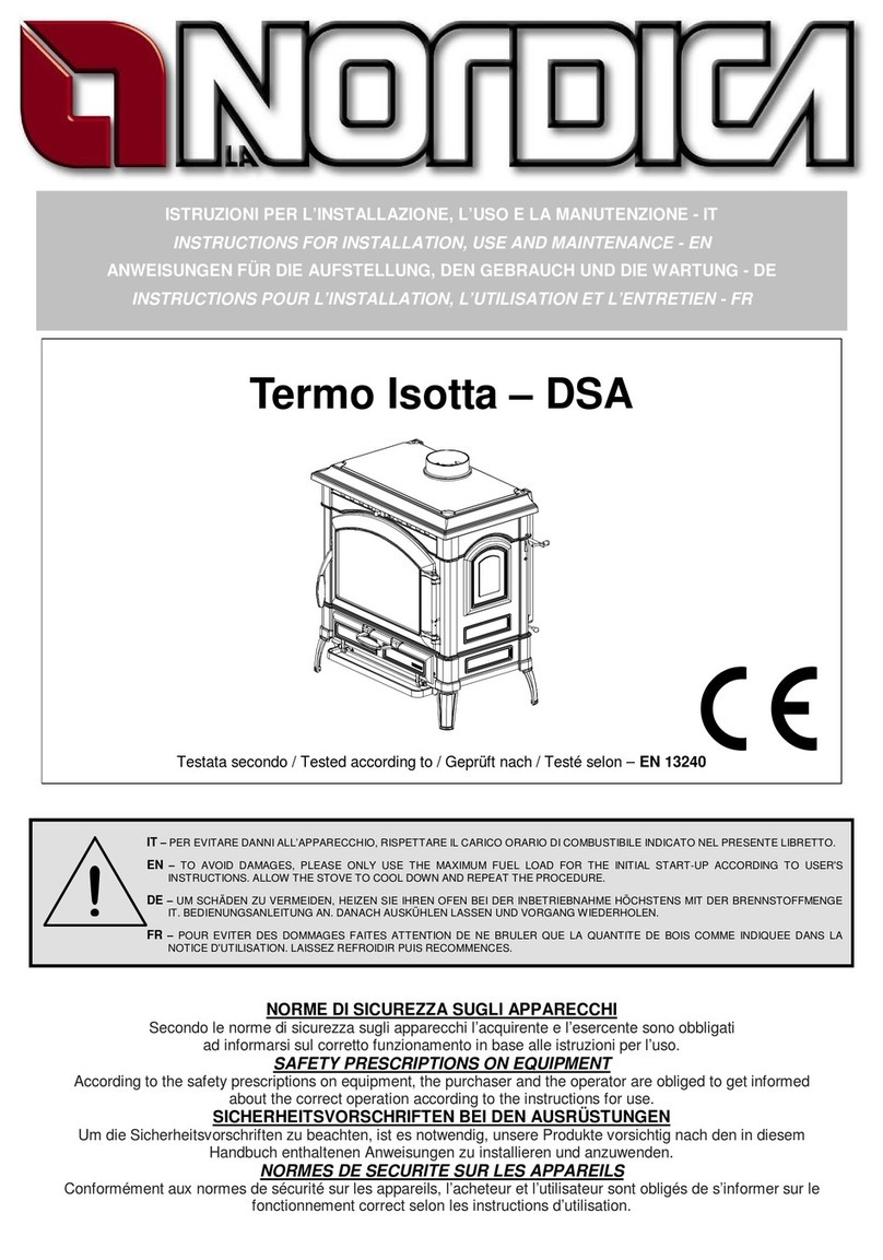 LA NORDICA Termo Isotta DSA Instructions for installation, use and maintenance LA NORDICA Termo Isotta DSA Instructions for installation, use and maintenance