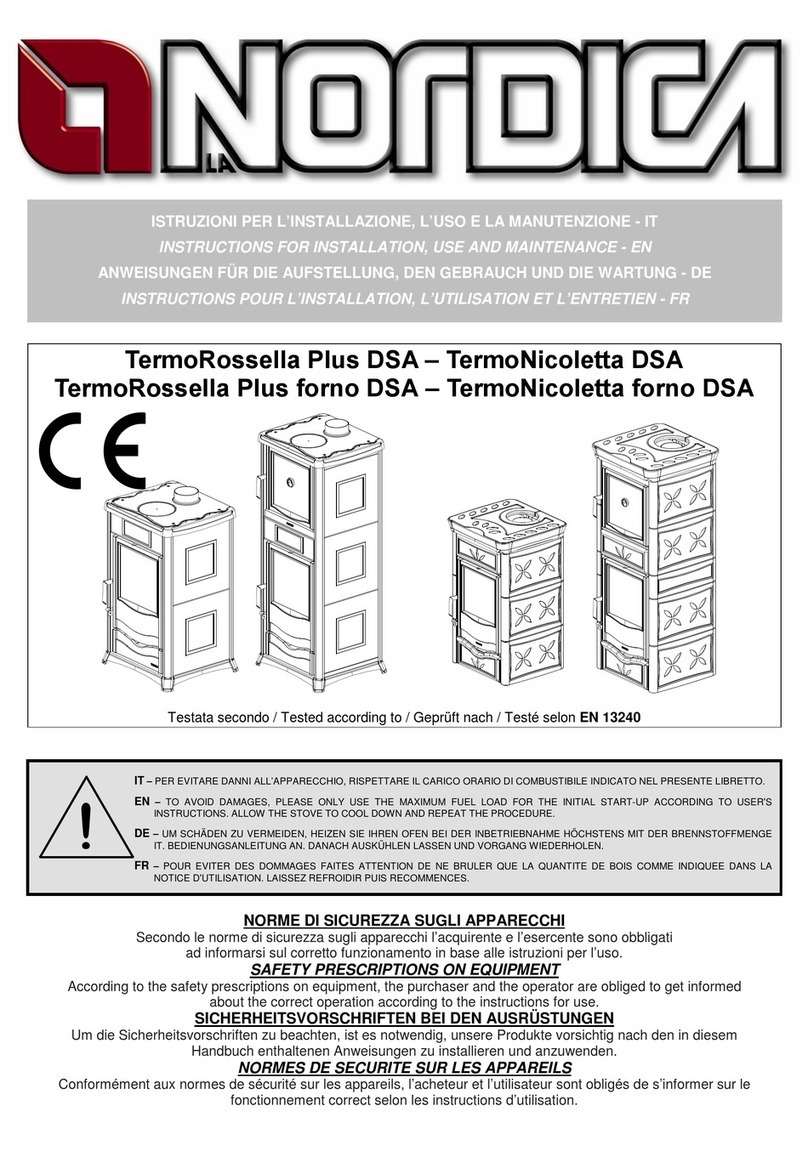 LA NORDICA TermoRossella Plus DSA Instructions for installation, use and maintenance