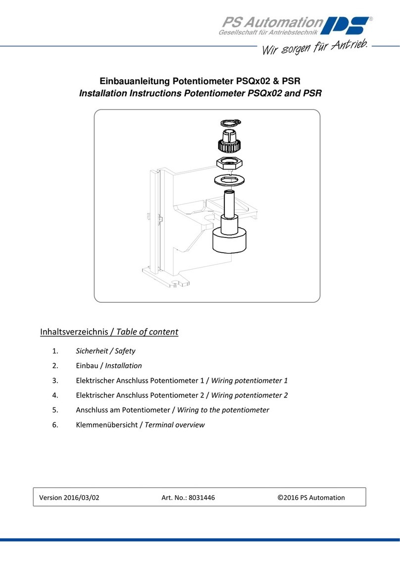 PS Automation PSQ 02 Series User manual
