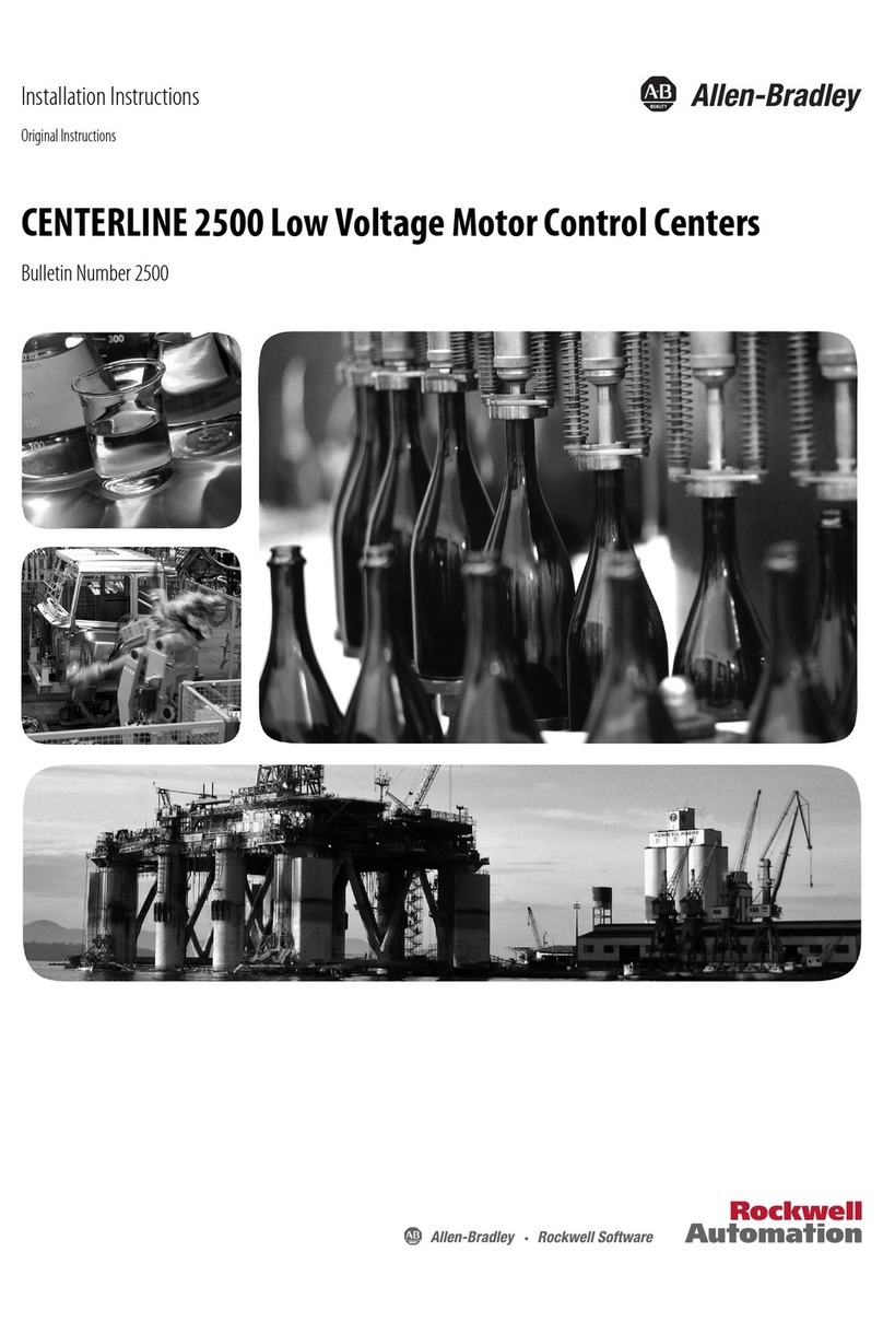 Rockwell Automation Allen-Bradley CENTERLINE 2500 User manual