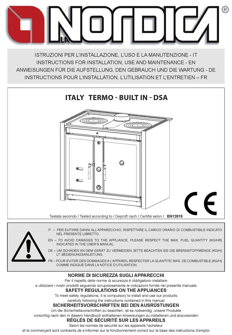 LA NORDICA ITALY TERMO Built In DSA Parts list manual