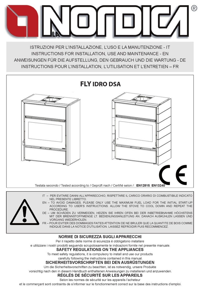 LA NORDICA FLY IDRO DSA Instructions for installation, use and maintenance LA NORDICA FLY IDRO DSA Instructions for installation, use and maintenance