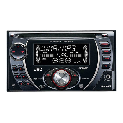 JVC KW-XG500 - Radio / CD Player User manual
