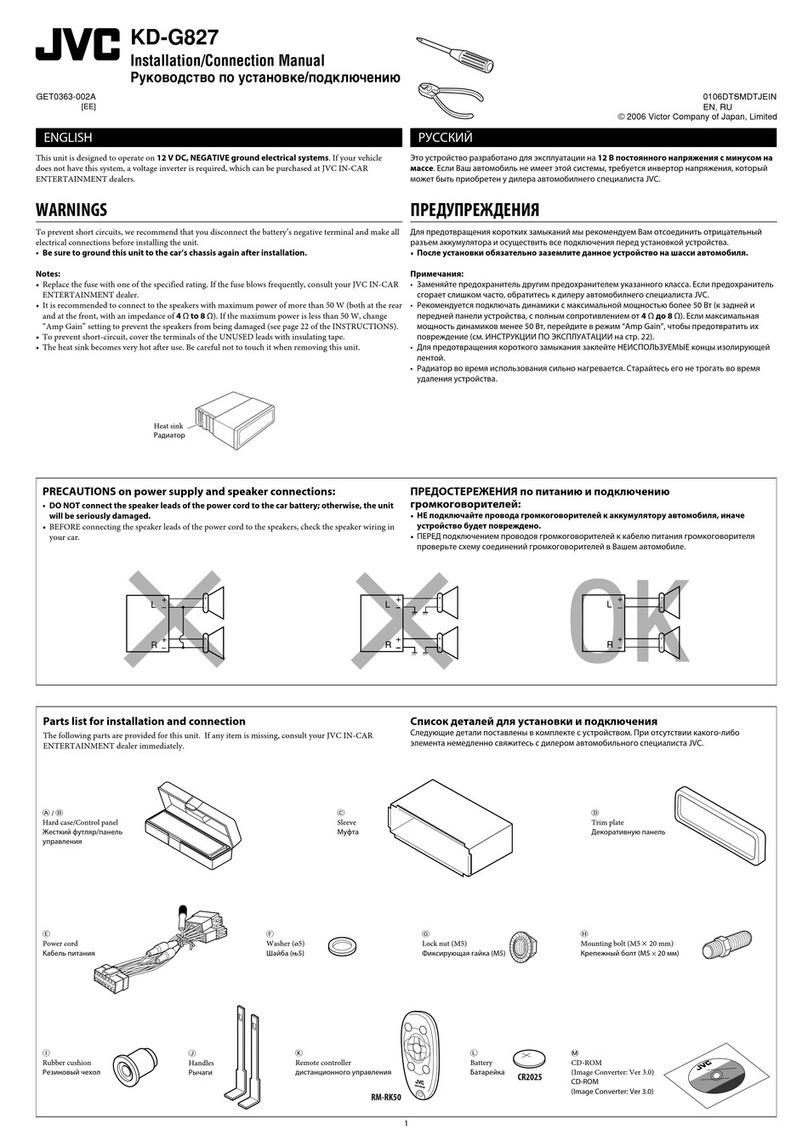JVC CD Receiver KD-G227 Guide