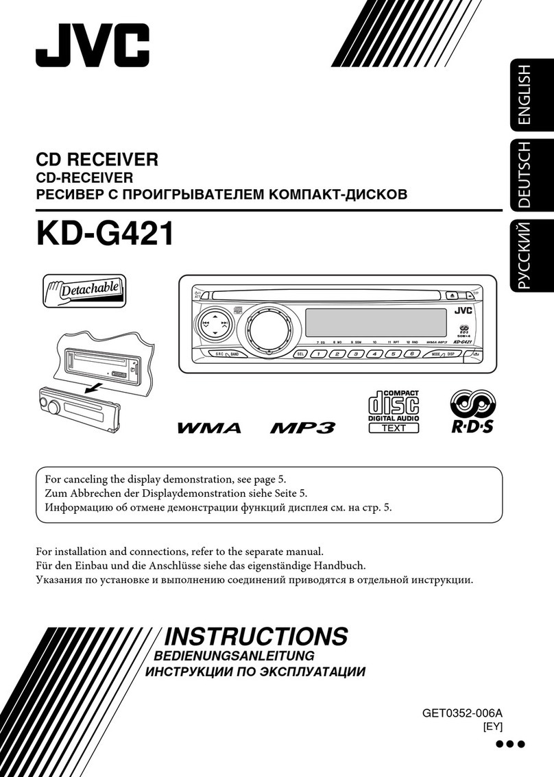 JVC KD-G421 User manual JVC KD-G421 User manual