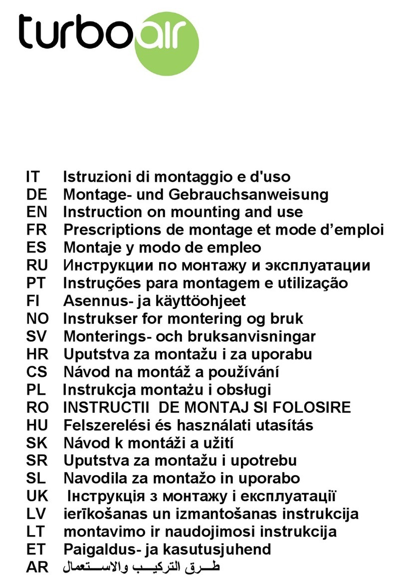 Turboair SOFIA H6 IX/A/60 Technical manual