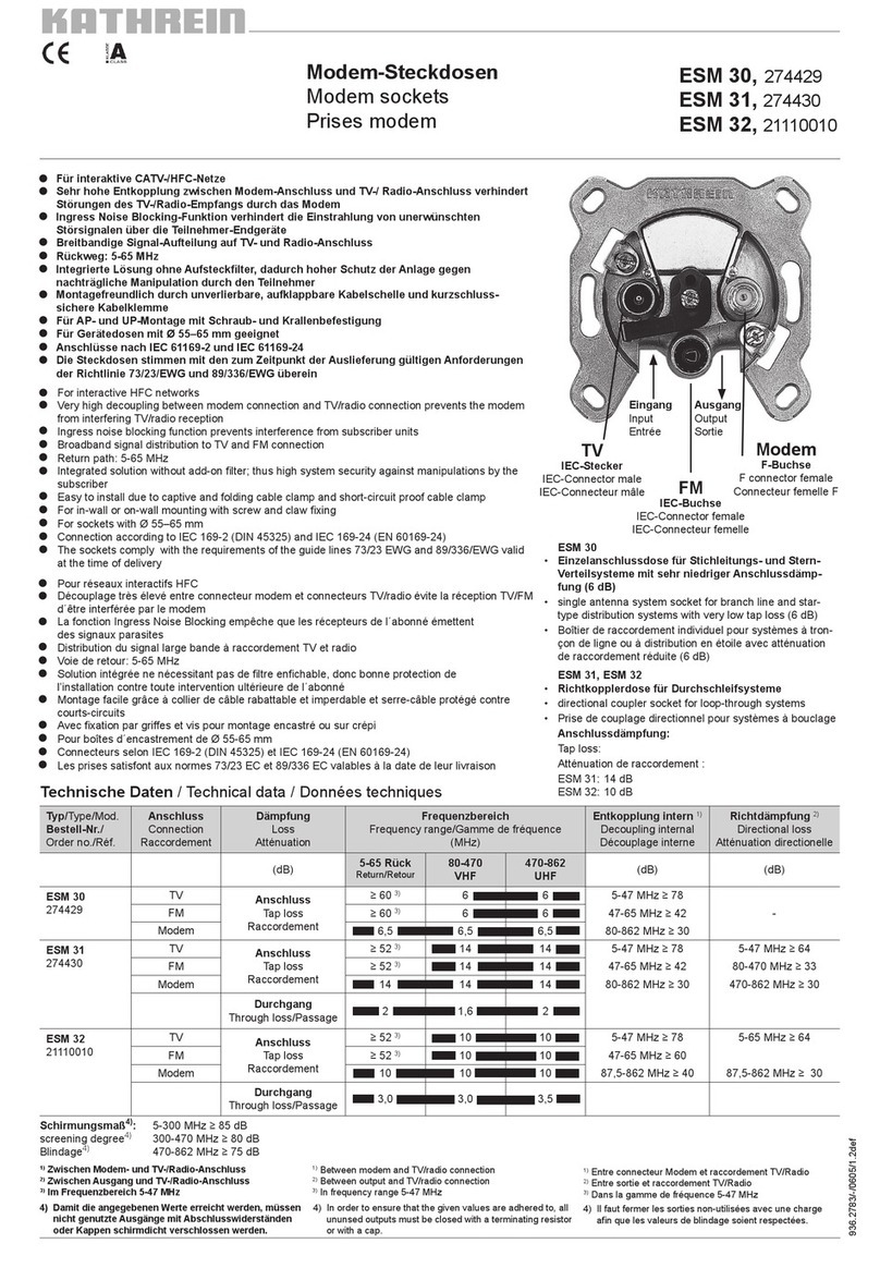 Kathrein ESM 30 manual