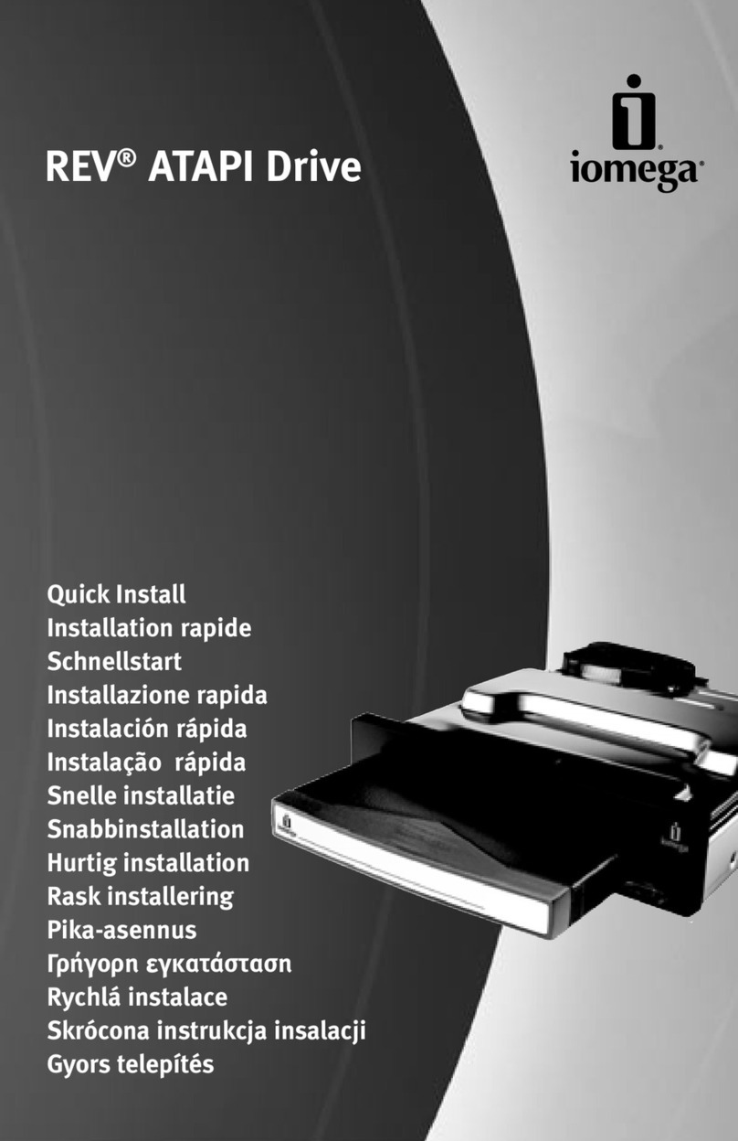 Iomega REV Series Quick install Iomega REV Series Quick install