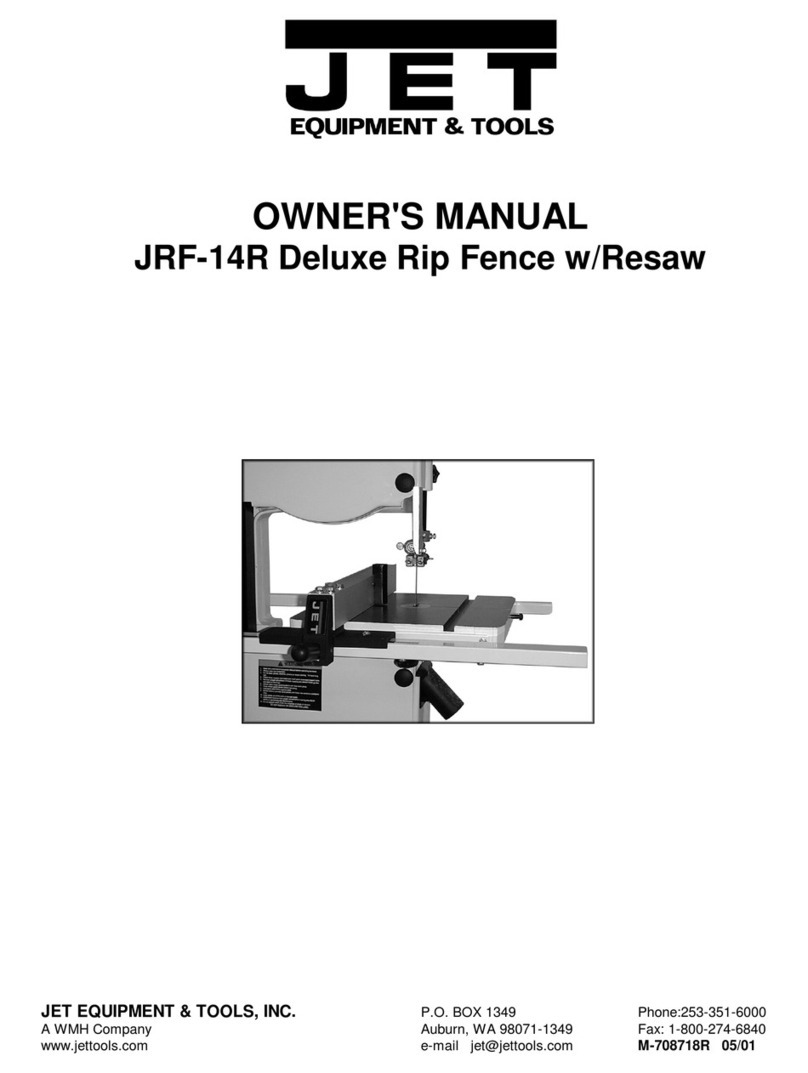 Jet JRF-14R owner's manual