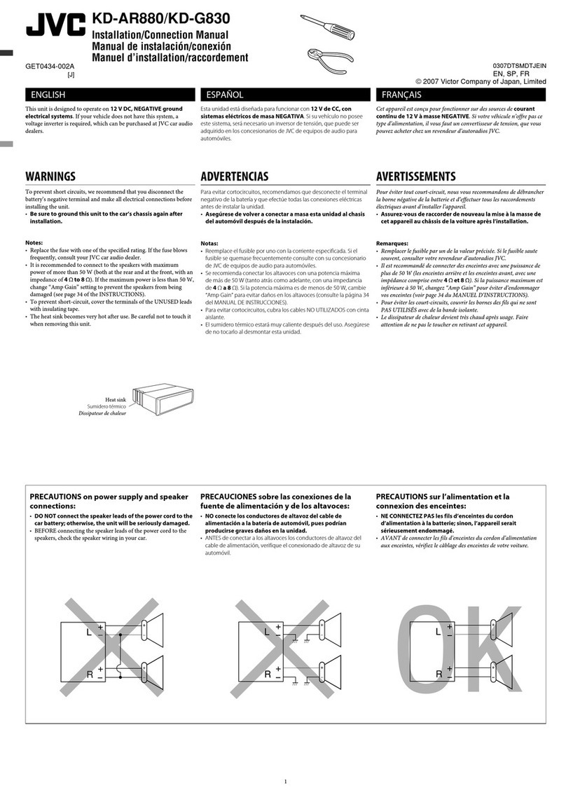 JVC KD-AR880 - Radio / CD Guide