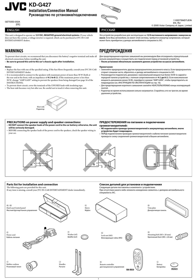 JVC KD-G427 Guide