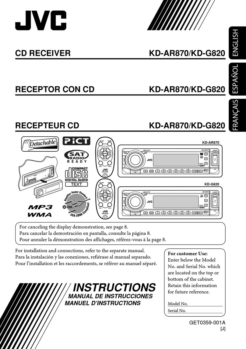 JVC KD-AR870 User manual