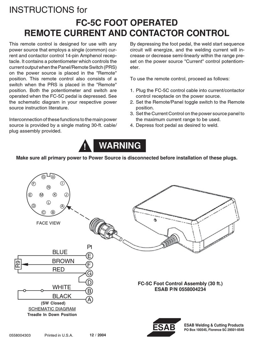 ESAB FC-5C instructions